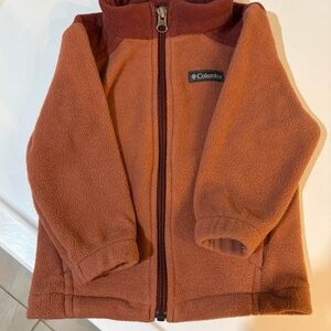 Columbia Rust Fleece Jacket